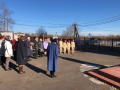 Митинг, возложение цветов к памятнику погибших воинов. экскурсия в школьный музей и галерею Славы